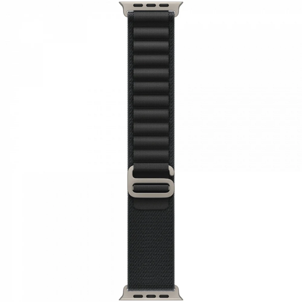 49mm Black Alpine Loop - Large - Natural Titanium Finish