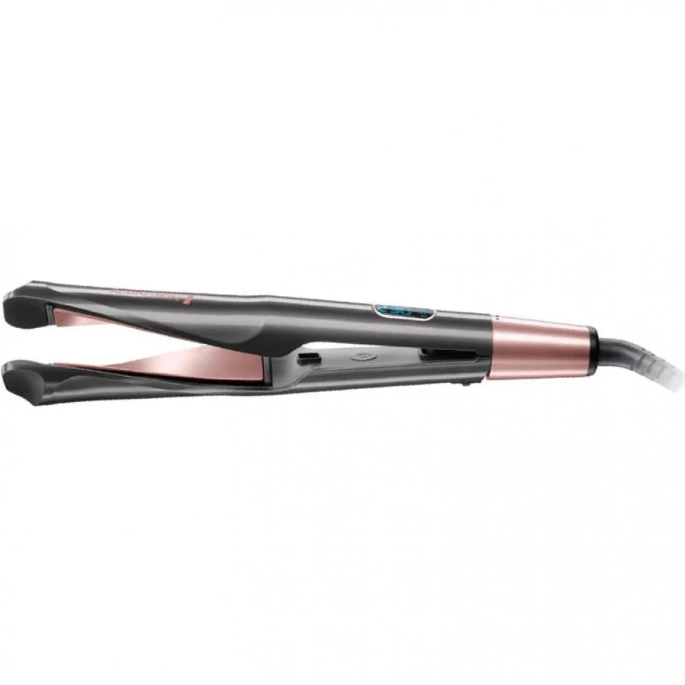 Выпрямитель для волос, Remington, S6606, Длинна пластик 10 см, 5 температурных режимов, Время нагрева 30 сек, Температура нагрева 150-230 °С, Длина шнура 1.8м, Мощность 47 Вт, Черный/розовый