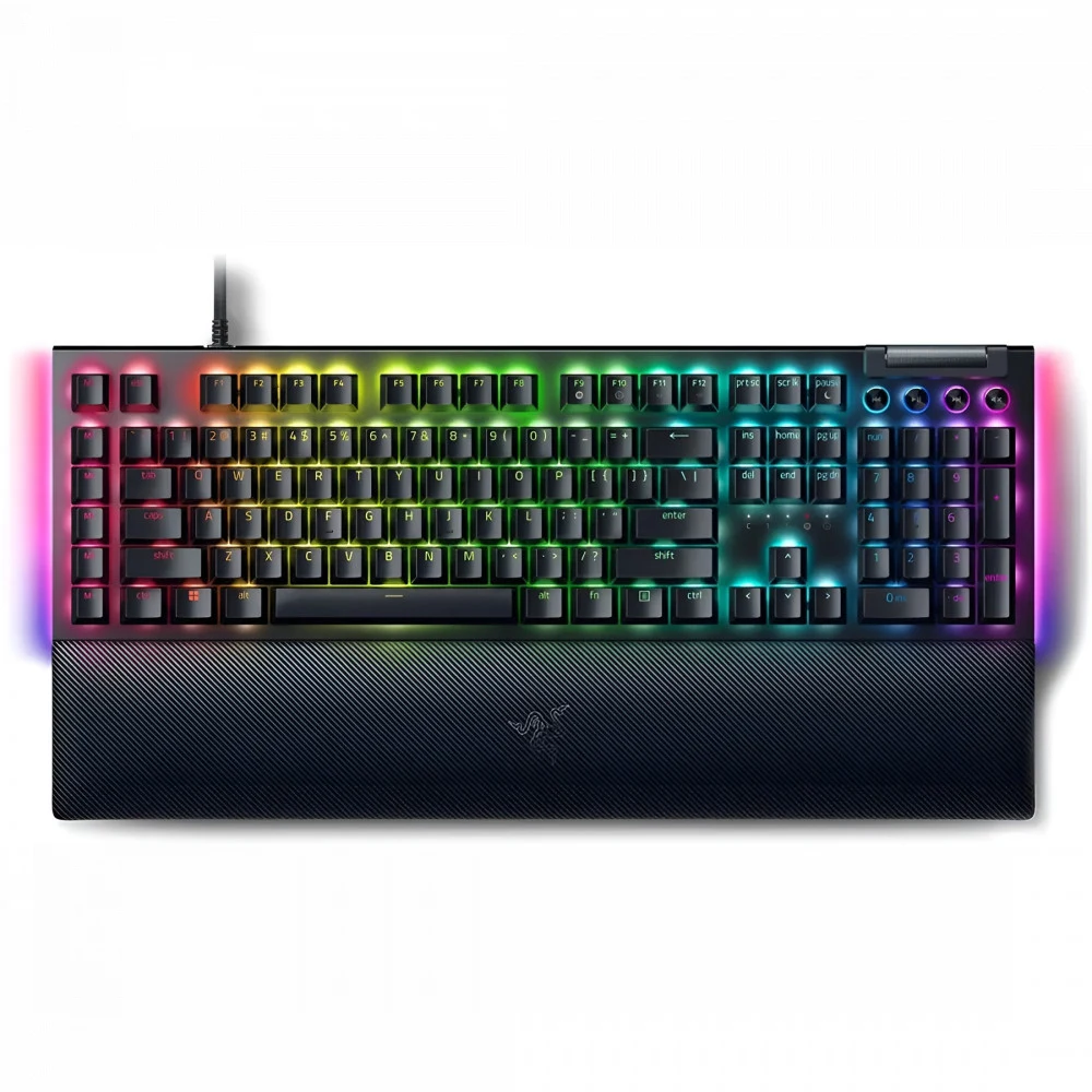 Клавиатура, Razer, BlackWidow V4, RZ03-04692500-R3R1, Игровая, Механические переключатели Razer Yellow Mechanical Switch, Подсветка клавиш 16.8 млн цветов,114 клавиш, Программируемые клавиши, Беспро