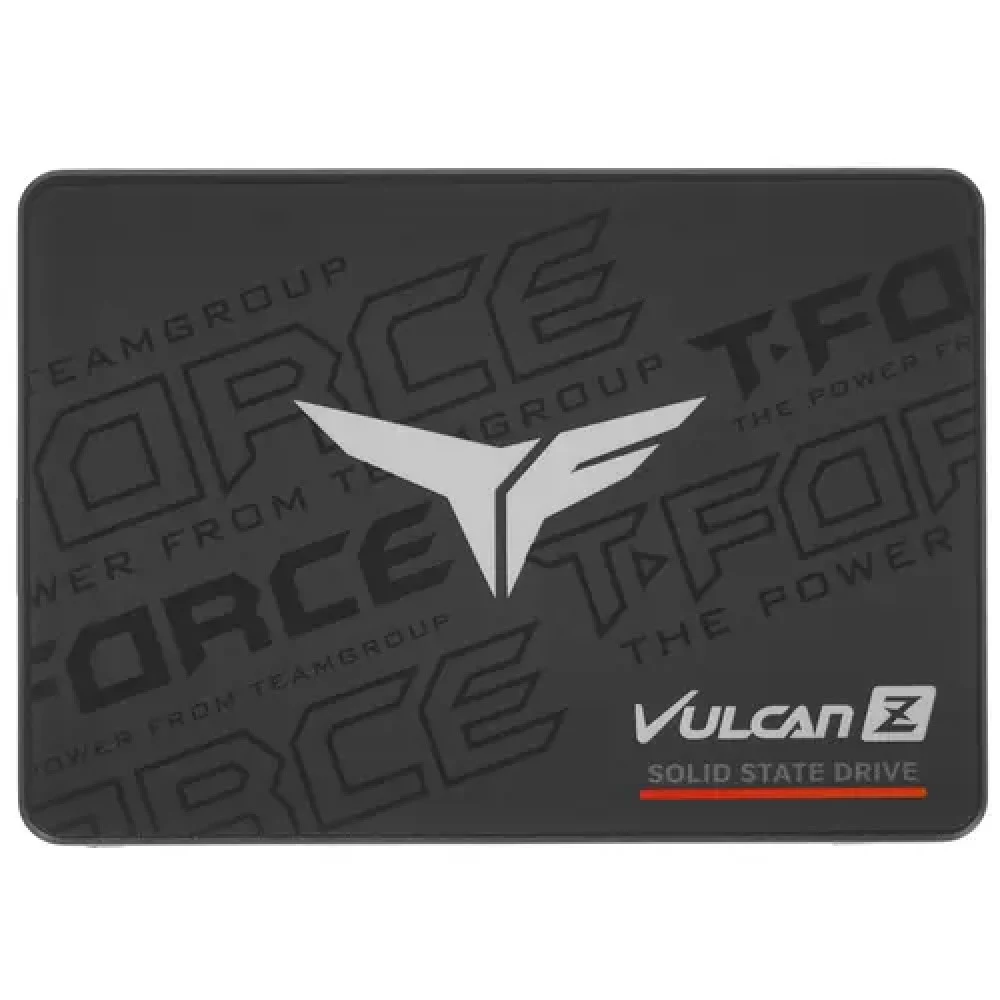 Твердотельный накопитель Team Group T-FORCE VULCAN Z, 256Gb, SATA III, R520Mb/s, W450Mb/s, TLC, T253TZ256G0C101, Retail