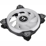 Кулер для компьютерного корпуса,Thermaltake, Riing Quad 14 RGB, CL-F089-PL14SW-C, 140мм, 500-1400 об.мин, USB 2.0 connectors (9 Pin), Подсветка RGB 16,8 млн. цветов, Габариты 140х140х25мм, Чёрный