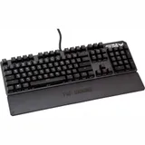 ASUS TUF Gaming K3 чёрная Игровая клавиатура (Kaihua RED switch, подставка под запястья, RGB подсветка, USB, USB порт, 90MP01Q0-BKRA00)