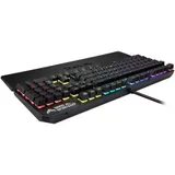 ASUS TUF Gaming K3 чёрная Игровая клавиатура (Kaihua RED switch, подставка под запястья, RGB подсветка, USB, USB порт, 90MP01Q0-BKRA00)