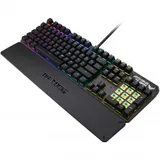 ASUS TUF Gaming K3 чёрная Игровая клавиатура (Kaihua RED switch, подставка под запястья, RGB подсветка, USB, USB порт, 90MP01Q0-BKRA00)