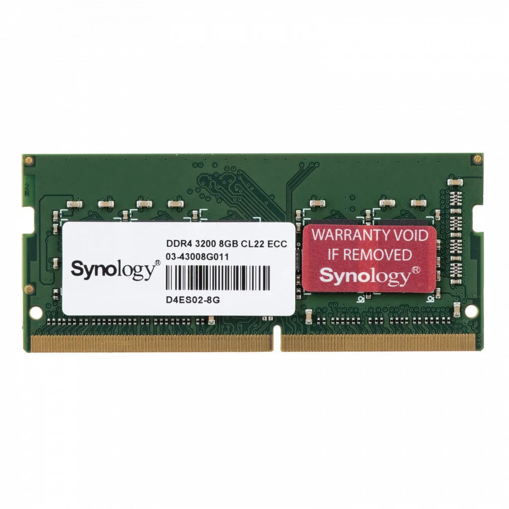 Synology D4ES02-8G Модуль памяти DDR4, 8GB, для DS1823xs+, DS923+, DS723+, RS822RP+, RS822+, DS3622xs+, DS2422+, DS1522+