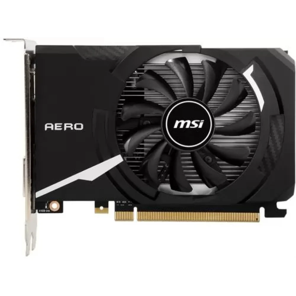 Видеокарта/ VGA MSI NVIDIA GeForce GT 1030 AERO ITX 4GD4 OC 4GB, DDR4/64-bit, PCIe 3.0, 1xHDMI 2.0, 1xDVI-D, 2-slot