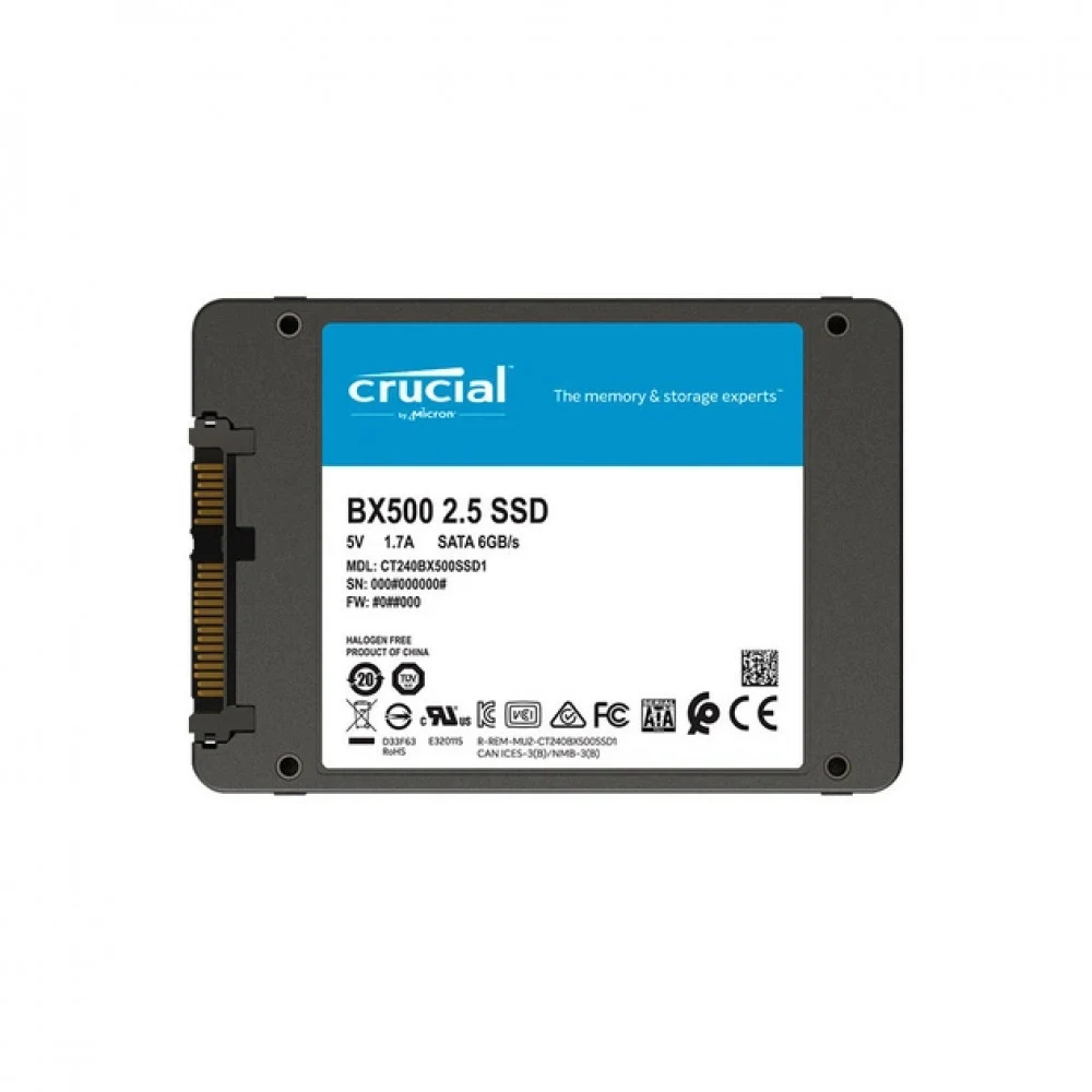 Внутренний накопитель SSD Crucial BX500 SATA 2.5'' 1TB TRAY [CT1000BX500SSD1T]