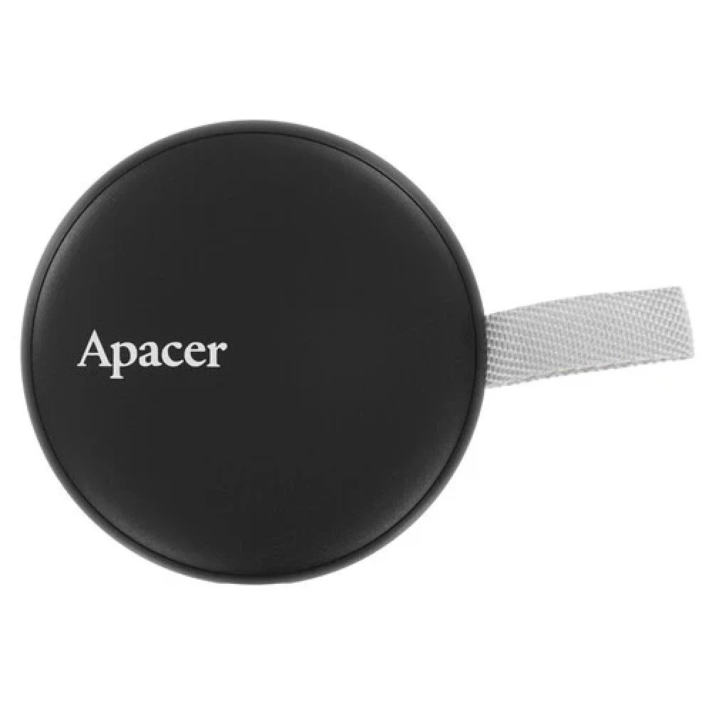 USB Type-C SSD External 256GB, Apacer AS725, read 1000Mb/s, write 1000Mb/s, Black