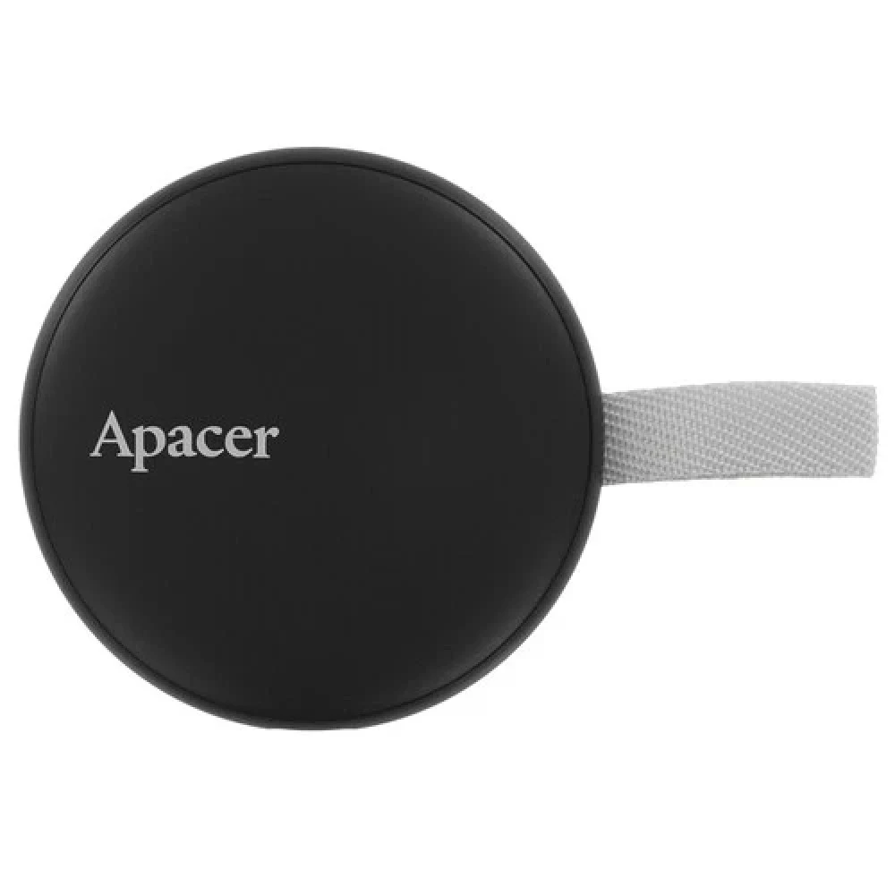 USB Type-C SSD External 512GB, Apacer AS725, read 1000Mb/s, write 1000Mb/s, Black