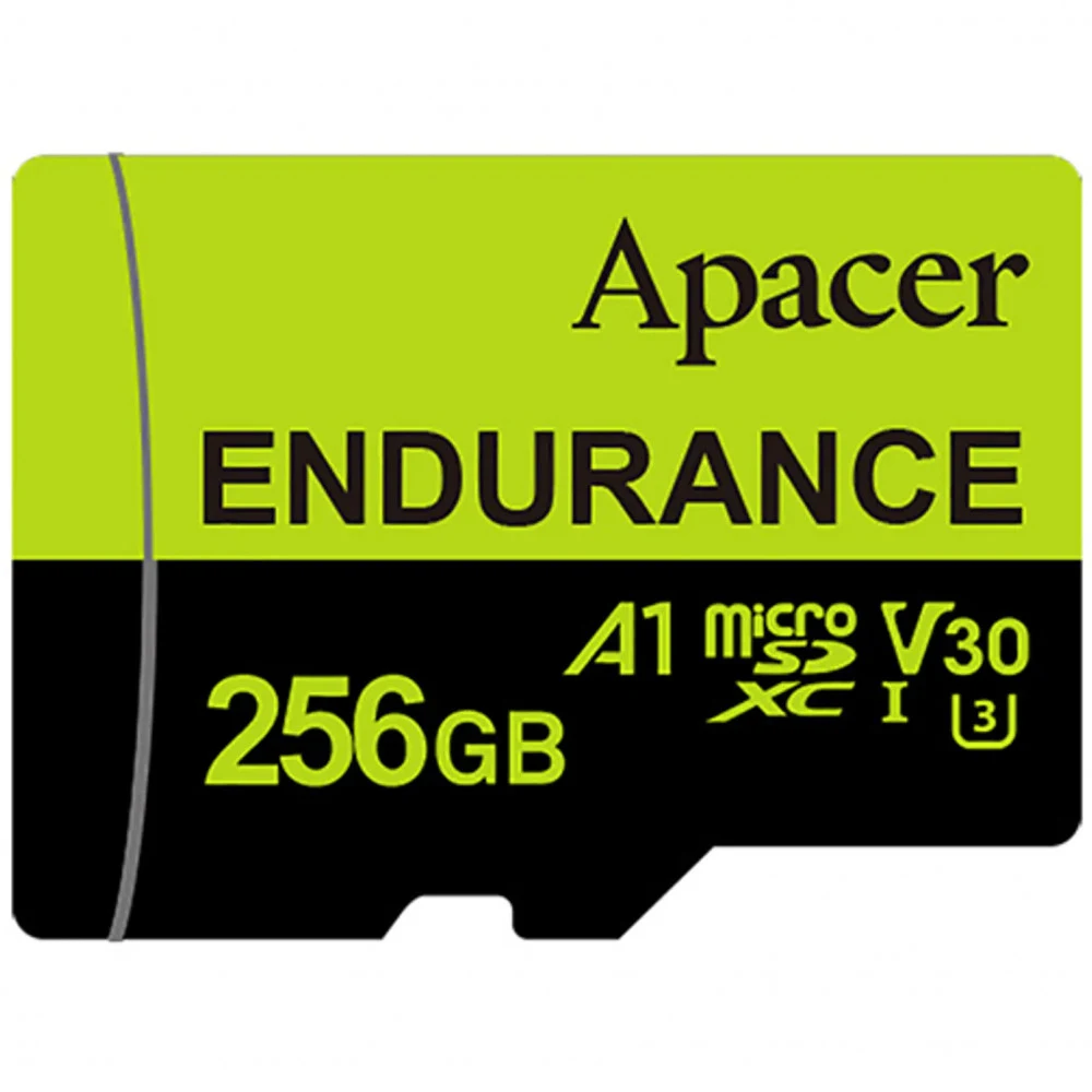 Карта памяти Micro SDXC 256GB Apacer, Class 10, UHS-I U3, V30, A1, адаптер, 100 Мбайт/с