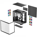 Компьютерный корпус, Deepcool, CG590U 5F R-CG590U-BKAGA5-G, ATX/Micro ATX/Mini-ITX, USB 3.1*1/3.0*2, HD-Audio, 5*120мм ARGB, Высота процессорного кулера до 160мм, Длина VGA до 410мм, 2*3.5"/2+1*2.5"