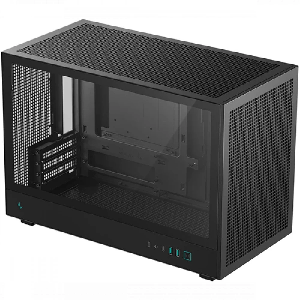 Компьютерный корпус, Deepcool, CH260 R-CH260-BKNGM0-G-1, Micro ATX/Mini-ITX, Type C*1/USB 3.0*2, HD-Audio+Mic, Высота процессорного кулера до 174мм, Длина VGA до 388/413мм, 1*3.5"/1*2.5", Сталь 0,6,
