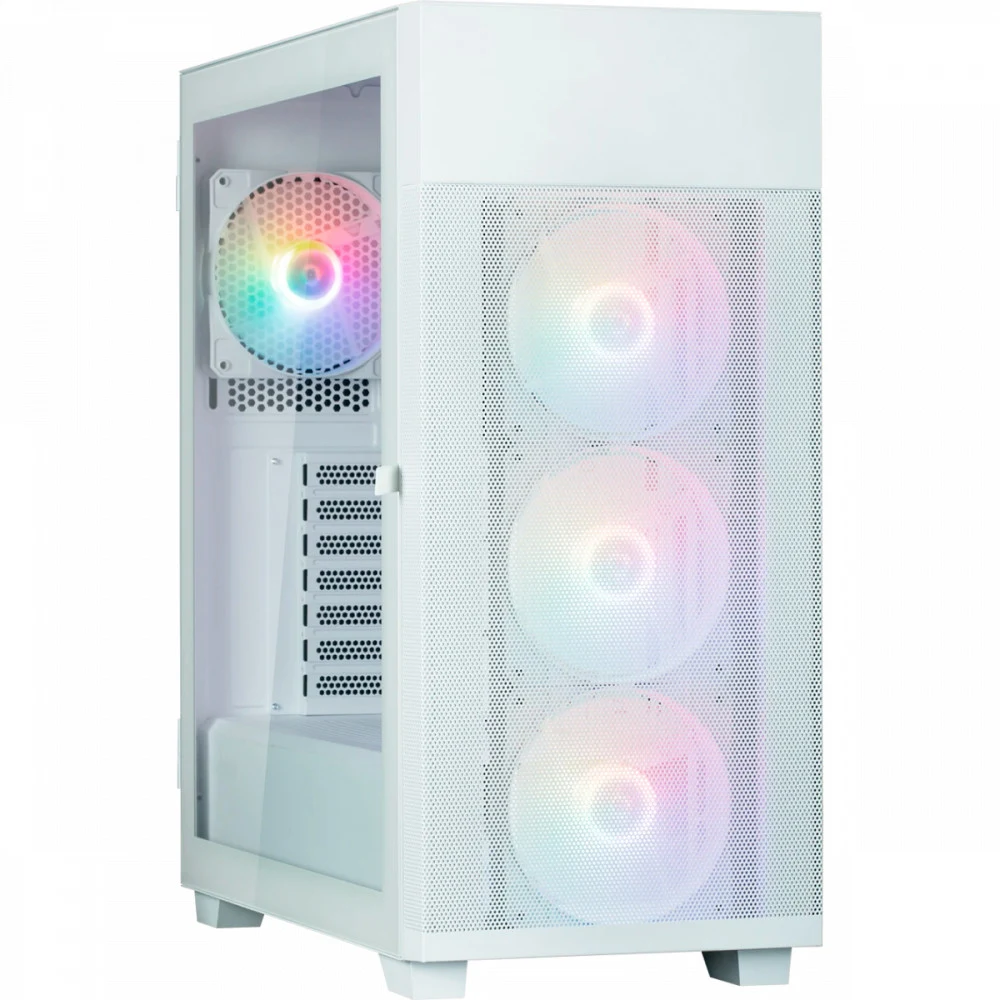 Компьютерный корпус, Zalman, S5 NEO White, Mid Tower, ATX/mATX/Mini-ITX, USB3.0*1, USB 2.0 *1, Audio/Mic, Кулер 4*12см RGB вентиляторы, Высота процессорного куллера до 165 мм, Длина VGA до 390 мм, К