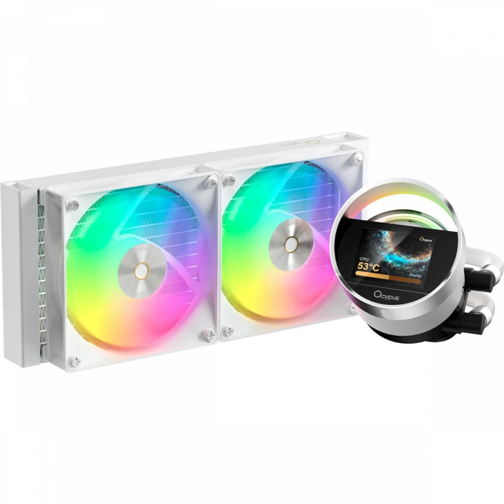Водяное охлаждение для CPU Ocypus Sigma L24 WH ARGB TDP 280W 4-pin Intel/AMD Белый