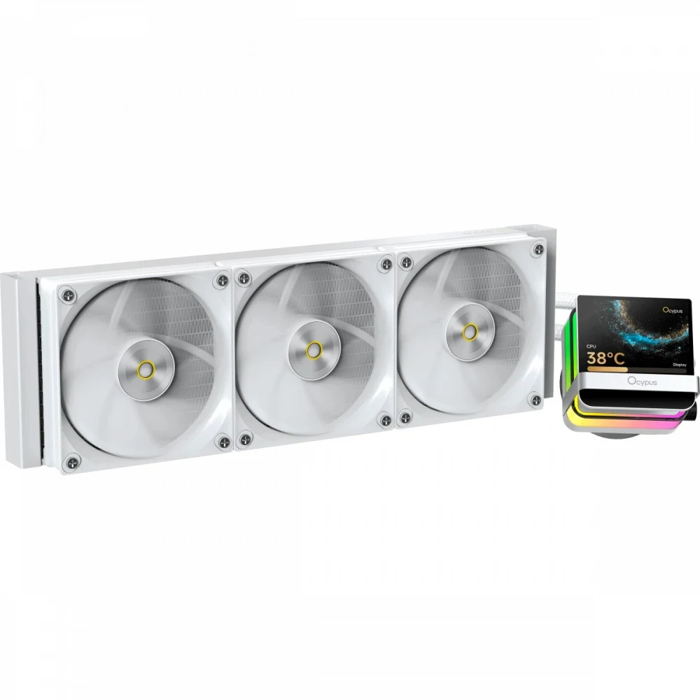 Система жидкостного охлаждения/ Water Cooling System Ocypus Sigma L36 PRO WH (310W, 360mm, LED, White, ARGB/ Fans: 3x120mm, 90CFM, 2400RPM/ Pump height 97mm, 30dBA, 3100RPM, Rad thickness 27mm/ S: 1