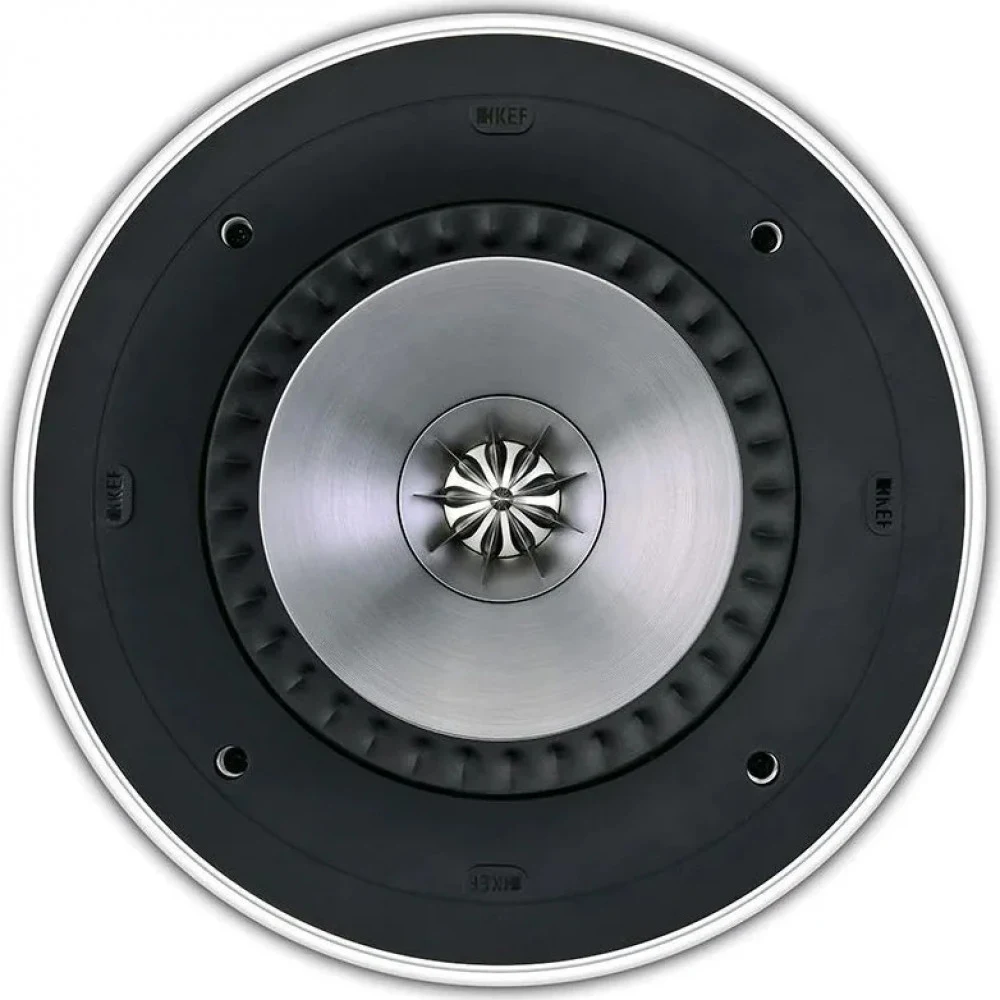 KEF Акустическая система Ci200RR-THX БЕЛЫЙ EAN:637203211430, Встраиваемая акустика, круглая, мощность: 190 Вт, диапазон частот: 33 Гц - 28 кГц (± 6 дБ), чувствительность: 90 дБ, сопротивление: 4 Ом,