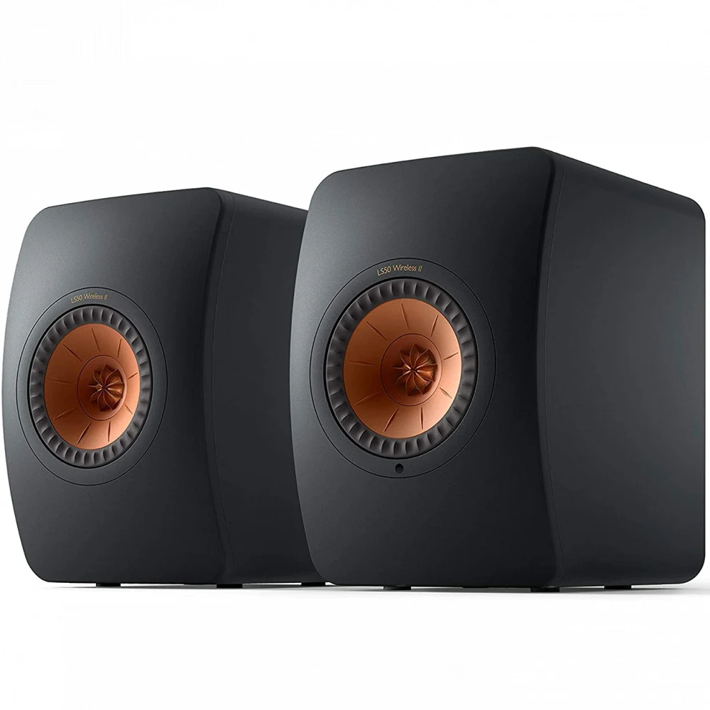 KEF Акустическая система LS50WII ЧЕРНЫЙ МЕТАЛЛ EAN:637203046889, Беспроводная АС, 2-полосная, с фазоинвертором, мощность: 760 Вт (сумм.), диапазон частот: 40 Гц - 47 кГц, поддержка: 24-бит/384 кГц,