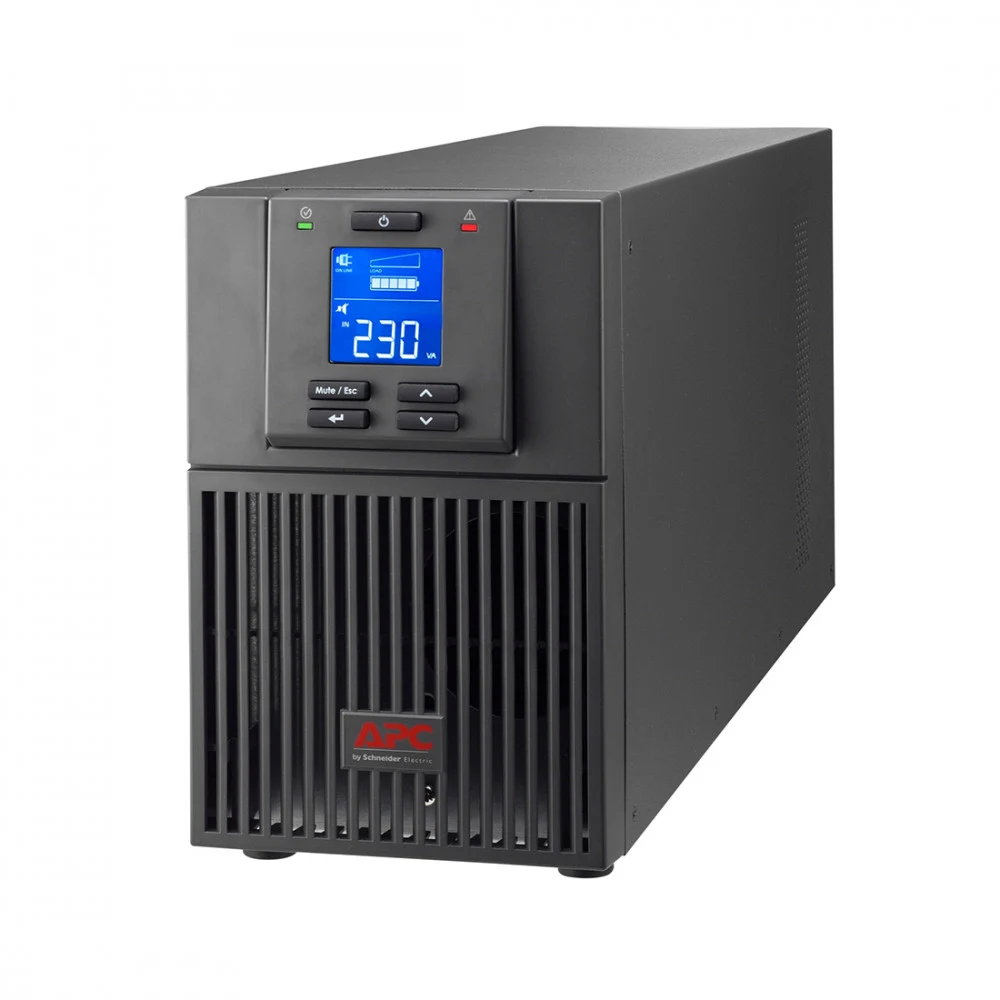 Источник бесперебойного питания, APC, Easy UPS SRV1KI-E, Онлайн, Мощность 1000ВА/900Вт, Напольный, 230В, Вых: 3x IEC C13, Intelligent Card Slot, LCD, APCRBCV203, Чёрный