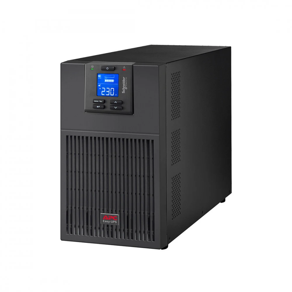 Источник бесперебойного питания, APC, Easy UPS SRV3KI-E, Онлайн, Мощность 3000ВА/2700Вт, Напольный, 230В, Вых: 6x IEC C13, 1x IEC C19, Intelligent Card Slot, LCD, APCRBCV205, Чёрный