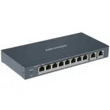 8 RJ45 100M PoE с грозозащитой 6кВ, 2 Uplink порт 1000М Ethernet, бюджет PoE 60Вт, поддерживают режим передачи до 300 м, IEEE802.3af IEEE802.3at 48 VDC 1.35 A -10 C...+40C.