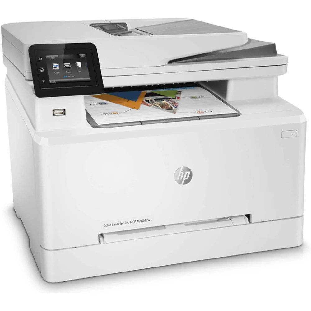 Многофункциональное устройство HP Color LaserJet Pro MFP M283fdw (p/c/s/f, A4, 21(21ppm), 600dpi, 256 Mb, ADF50, Duplex, USB 2.0, WiFi/Fast Ethernet10/100 Base-TX, 2tray 250+1 , 1y.warr,cart. 1350&7