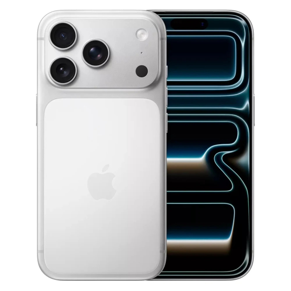 Смартфон Apple iPhone 17 Pro, A19 Pro 12/1TB, 6.3"OLED, 2622x1206, BT6.0, NFC, SIM+eSIM, Silver