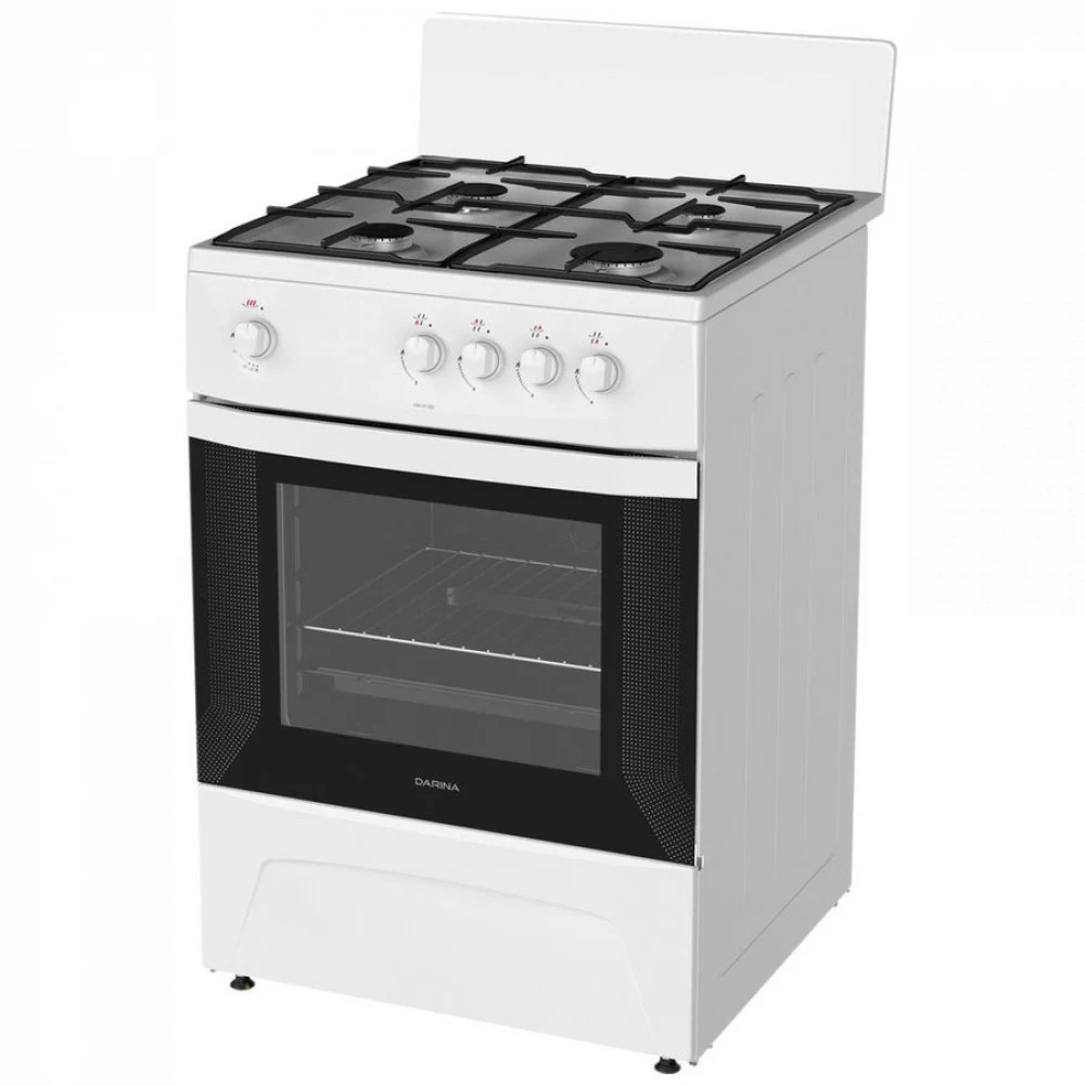 Плита Газовая Darina C 1001 W белый/черный (без крышки) реш.сталь