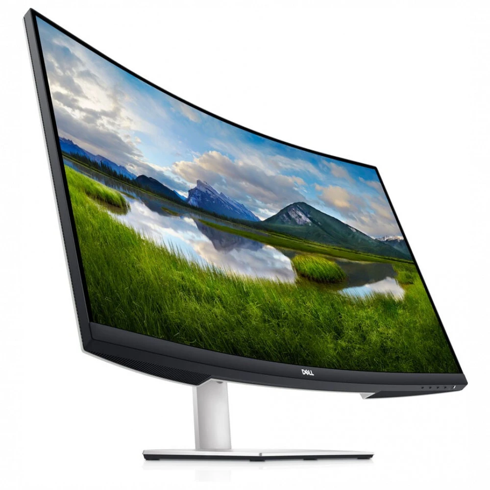 Монитор Dell 31.5" S3221QSA Curved S/Bk (VA 16:9 300 cd/m2 3000:1 3840x2160x60Hz 4ms 1,07bln col 178/178 DP1.2 2xHDMI 3xUSB3.0 Spk 2x5W Tilt HAS VESA100x100)