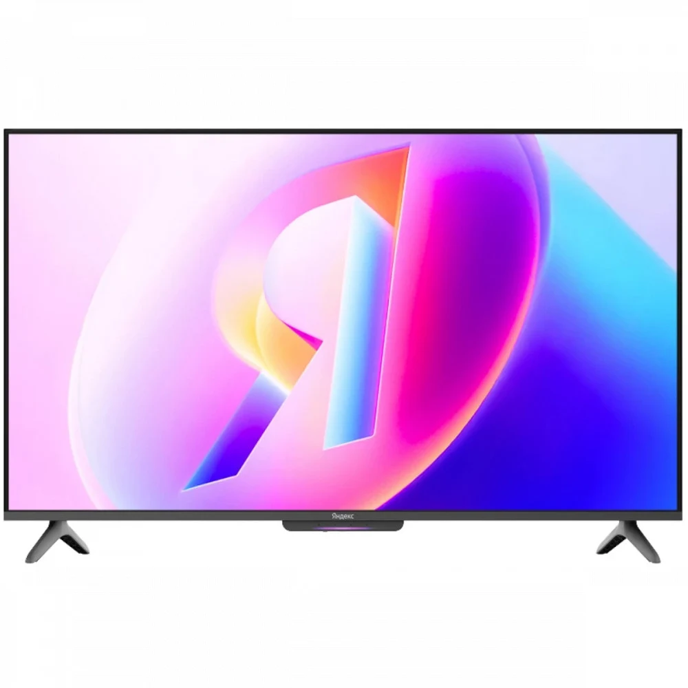ТВ Станция, Яндекс, Бейсик QLED 43", YNDX-00078, Ultra HD 4K, 38402160, 60 Гц, 350 (nits), звук 20 Вт, 2х1 динамика, YaOS X, RAM 2 GB, Flash 32 GB, Wi-Fi, Bluetooth 5.1 + BLE, 3HDMI 2.1, 95857081