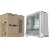 Компьютерный корпус, Gigabyte, C102 GLASS (GB-C102GI) 4719331554842, Micro ATX / Mini ITX, 2*USB3.0, HD-Audio+Mic, 2*Кулер 12см, H450*W210*D450 мм, Без Б/П, Белый