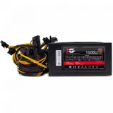 Блок питания, X-Game, TTM Multi-rail, 1600W, ATX, APFC, 20+4P, P4+P4*1, (PCI 6+2P to 6+2P)*6PCS, SATA*8+IDE*6, кабель питания, черный