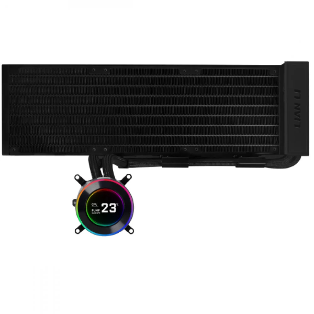 Кастомное Водяное охлаждение для CPU Lian Li Hydroshift lI LCD-C 360N FAN LESS Black Обеспечивает полную гибкость при самостоятельном монтаже, предоставляя пользователям свободу выбора и установки п