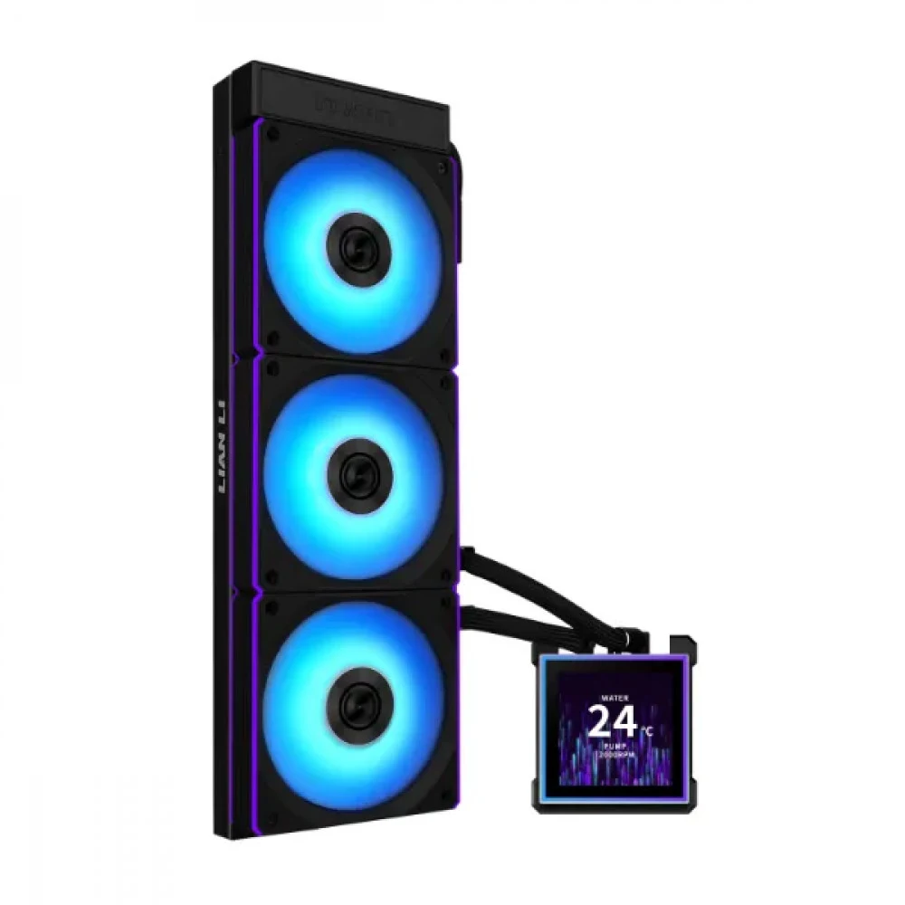 Водяное охлаждение для CPU Lian Li HydroShift II LCD-S 360 CL 3x120mm Black G89.GHS2LCDS36CB.00