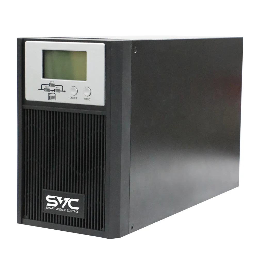 Источник бесперебойного питания, SVC, PTX-3KLN-LCD, Мощность 3000ВА/3000Вт, PTX-серия, On-Line, LCD\Интелектальный слот\USB\RS-232, USB порт, Диапазон работы AVR: 110-300В, Батареи: 8 шт., не постав