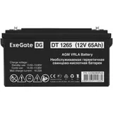 Аккумуляторная батарея ExeGate DT 1265 (12V 65Ah, под болт М6)