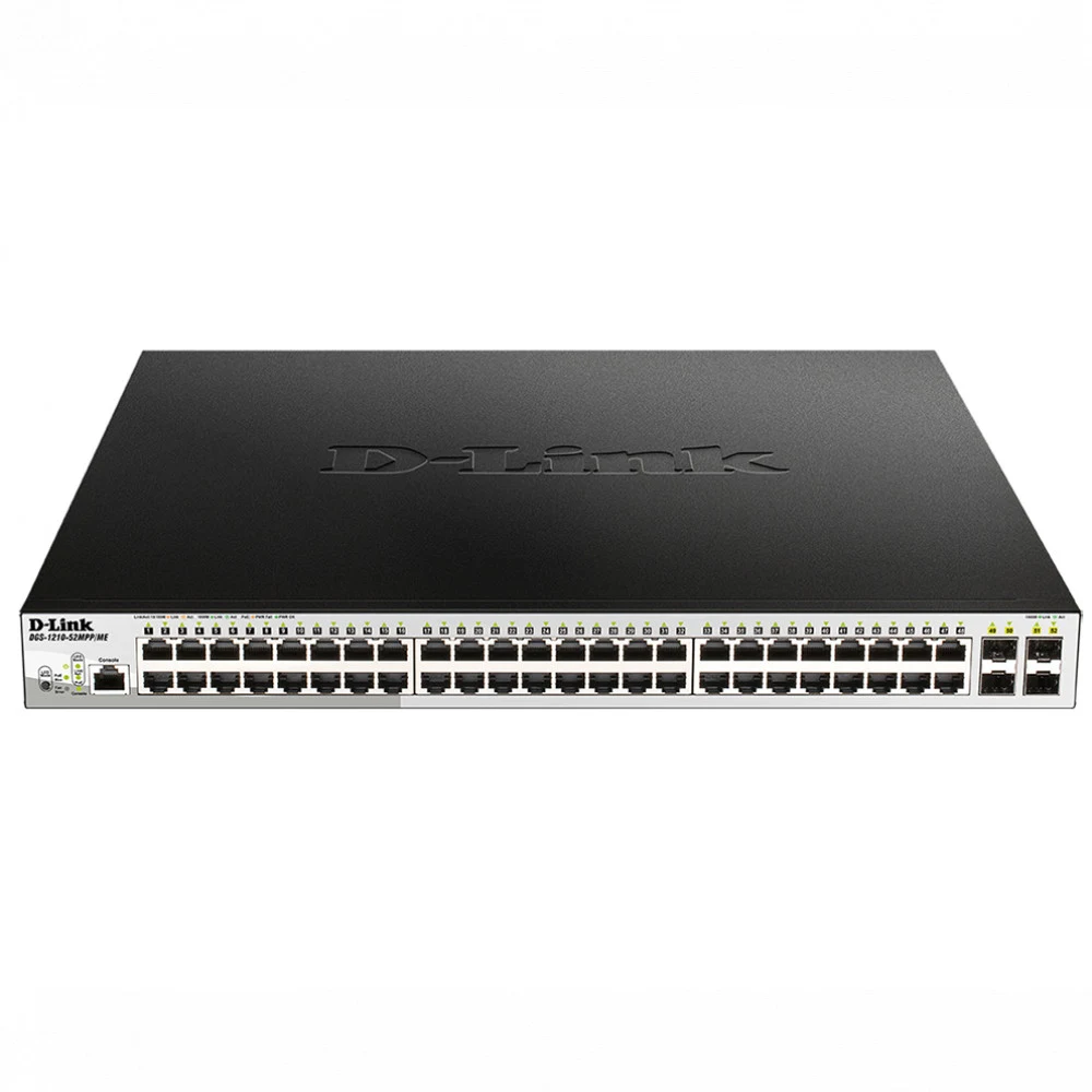 Коммутатор D-Link PROJ Управляемый L2 PoE-коммутатор, 48x1000Base-T PoE, 4x1000Base-X SFP, PoE-бюджет 740 Вт, защита от статического электричества до 6 кВ, CLI, консольный порт RJ-45, поддержка Dyin