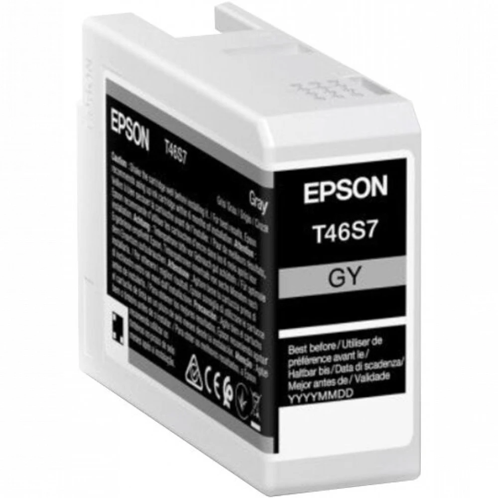 Картридж струйный Epson C13T46S700, T46S серый для SC-P700 (Gray T46S7 ULTRACHROME PRO 10 INK)