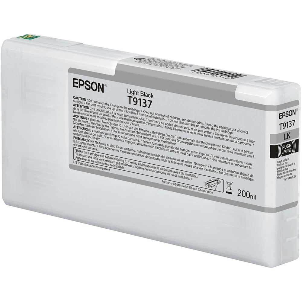 Картридж Epson T9137 Light Black Ink Cartridge (200ml)