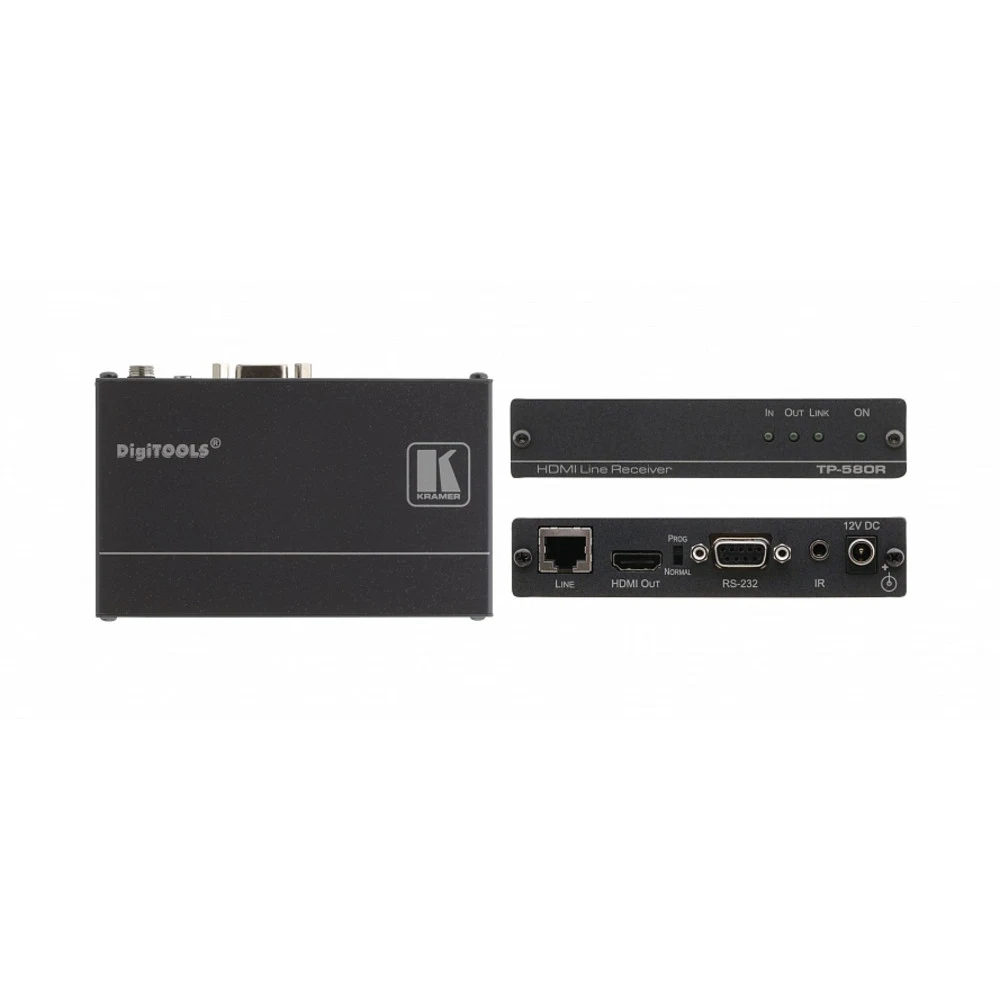 Приемник HDMI, RS-232 и ИК по витой паре HDBaseT до 70 м, поддержка 4К60 4:2:0/ 4K60 4:2:0 HDMI HDCP 2.2 Receiver with RS–232 & IR over Long–Reach HDBaseT