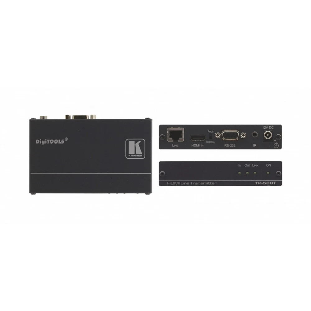 Передатчик HDMI, RS-232 и ИК по витой паре HDBaseT до 70 м, поддержка 4К60 4:2:0/ 4K60 4:2:0 HDMI HDCP 2.2 Transmitter with RS–232 & IR over Long–Reach HDBaseT