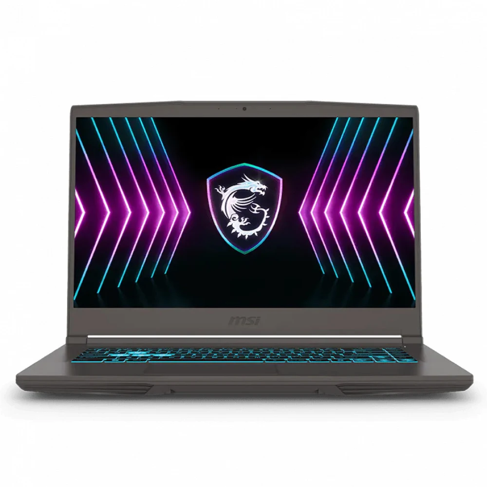 Ноутбук, MSI, Thin 15 B2RVE-3458XKZ, MS-16R8, 9S7-16R831-3458, 15,6", FHD 1920x1080, IPS, 144Hz, Intel Core 7 240H, 16GB DDR4, 512GB SSD Gen5, NVIDIA GeForce RTX4050, 6GB GDDR6, DOS, Серый