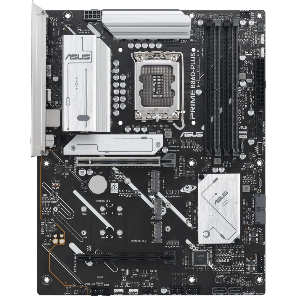 Материнская плата ASUS PRIME B860-PLUS-CSM, LGA1851, B860, 4*DDR5, 4*SATA, 2*M.2, 3*USB 3.2, 4*USB 2.0, Type-C, 5*PCIx16, DP+HDMI, ATX 90MB1KA0-M0EAYC