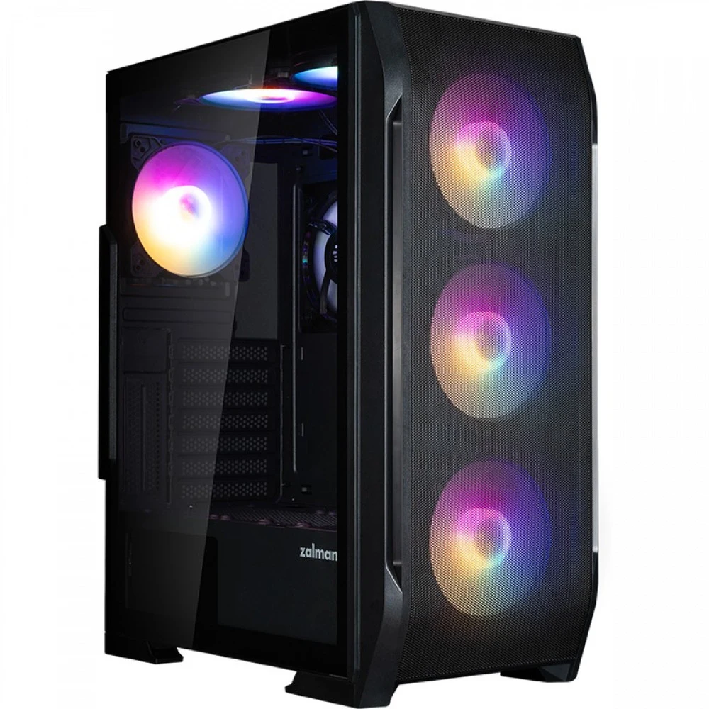 Компьютерный корпус, Zalman, N7 PLUS V2, N7 PLUS V2, ATX, 1*3.5"/3*2.5", Высота кулера до 160 мм, Длина VGA до 340 мм, 402х210х490 мм, Без Б/П, Черный