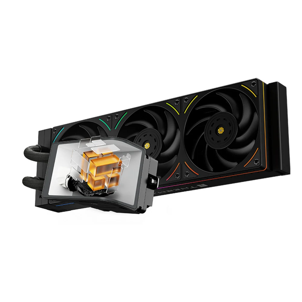 Система водяного охлаждения Thermalright Wonder Vision 360 UB ARGB Soc-AM5/AM4/1200/1700/1851 черный 4-pin 27dB Al LCD Ret (W-VISION-UB-360-BL-ARGB)