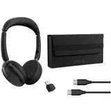 Гарнитура, Jabra, 26699-989-999, Jabra Evolve2 65 Flex, Link380a UC Stereo, Проводная, Защита слуха PeakStop, USB А/С, Bluetooth 5.2, 2 x MEMS