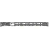 SINGLE RAIL DVI FULL HD LCD CONSOLE 17 INCH WITH 8 PORT KVM