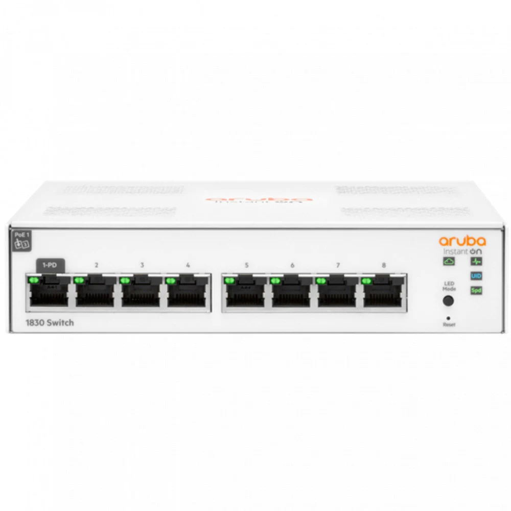 Коммутатор HPE JL810A HPE Aruba Instant On 1830 8G Web-managed fanless Switch