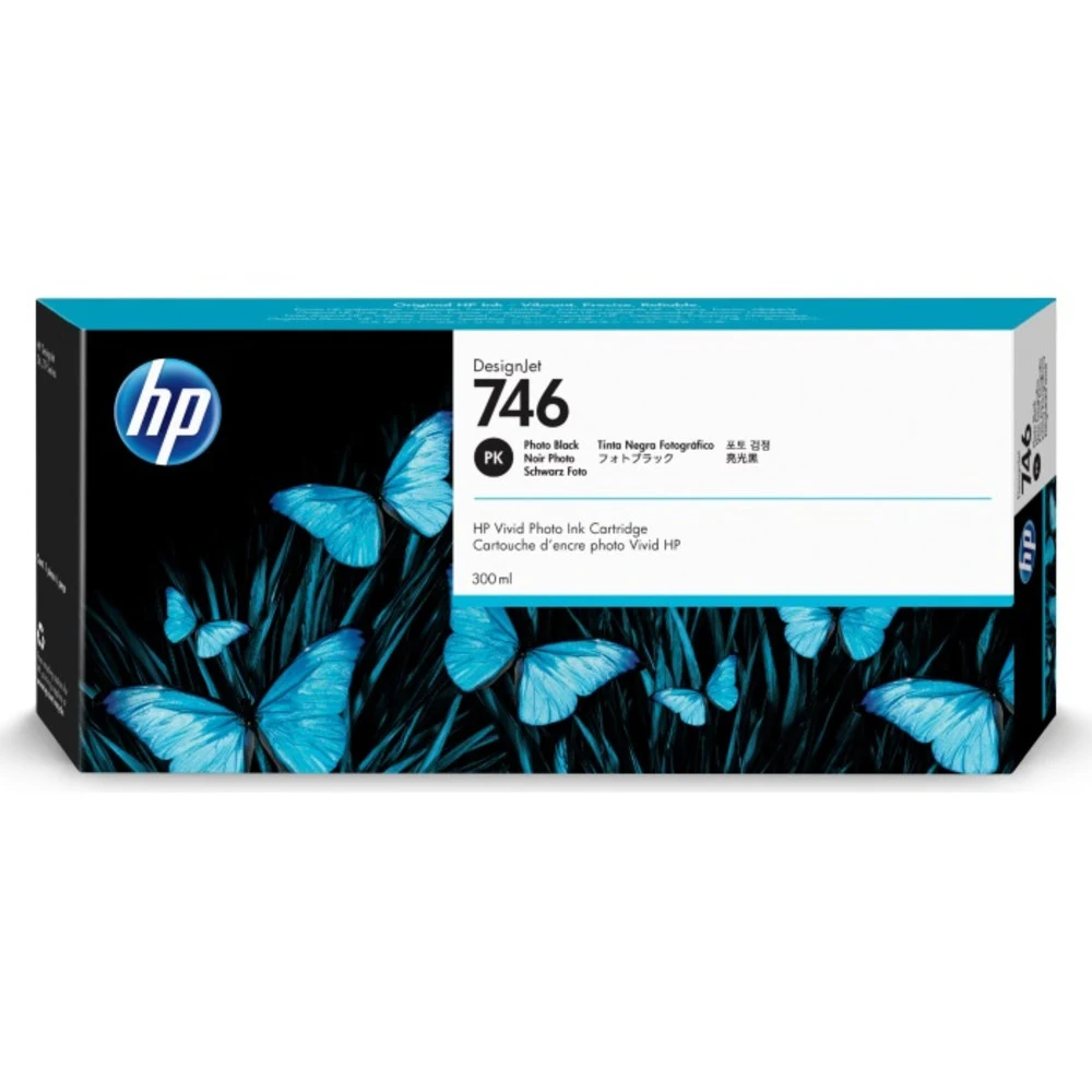 P2V82A - Картридж HP 746 струйный черный фото (300 мл) для HP DesignJet Z6/Z9/Т610/770/790/1100/1200/1300/2300