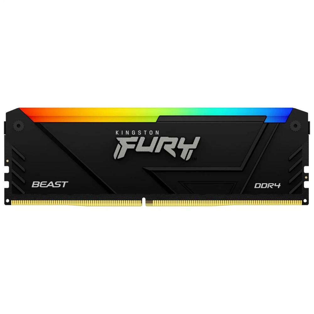 Модуль памяти Kingston 8GB DDR4 3200MHz DIMM FURY Beast Black RGB XMP CL16 1.35V 288-pin Non-ECC