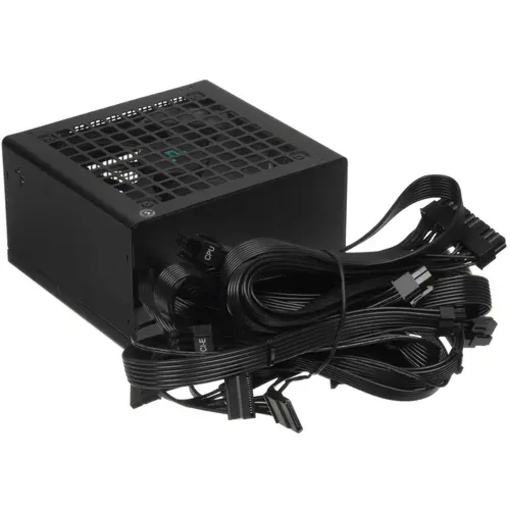 Блок питания, Deepcool, PL550D R-PL550D-FC0B-EU, 550W, ATX 3.0, Bronze, 20+4 pin, 4+4pin, 6*Sata, 2*Molex, 3*PCI-E 6+2 pin, 1*(16Pin)12VHPWR, Вентилятор 12 см, Кабель питания, Чёрный